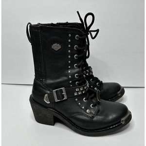 Harley-Davidson Black Combat Boots